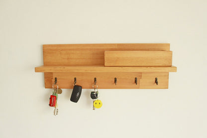 Key and coat rack entryway, Key holder for wall, Mail organizer