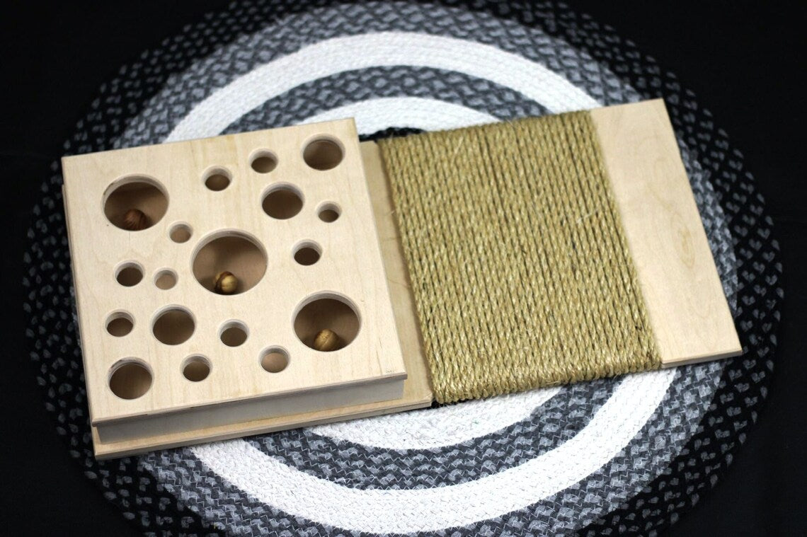 Cat Scratcher: Sisal Rope, Ball Hunt Toy, Cat game