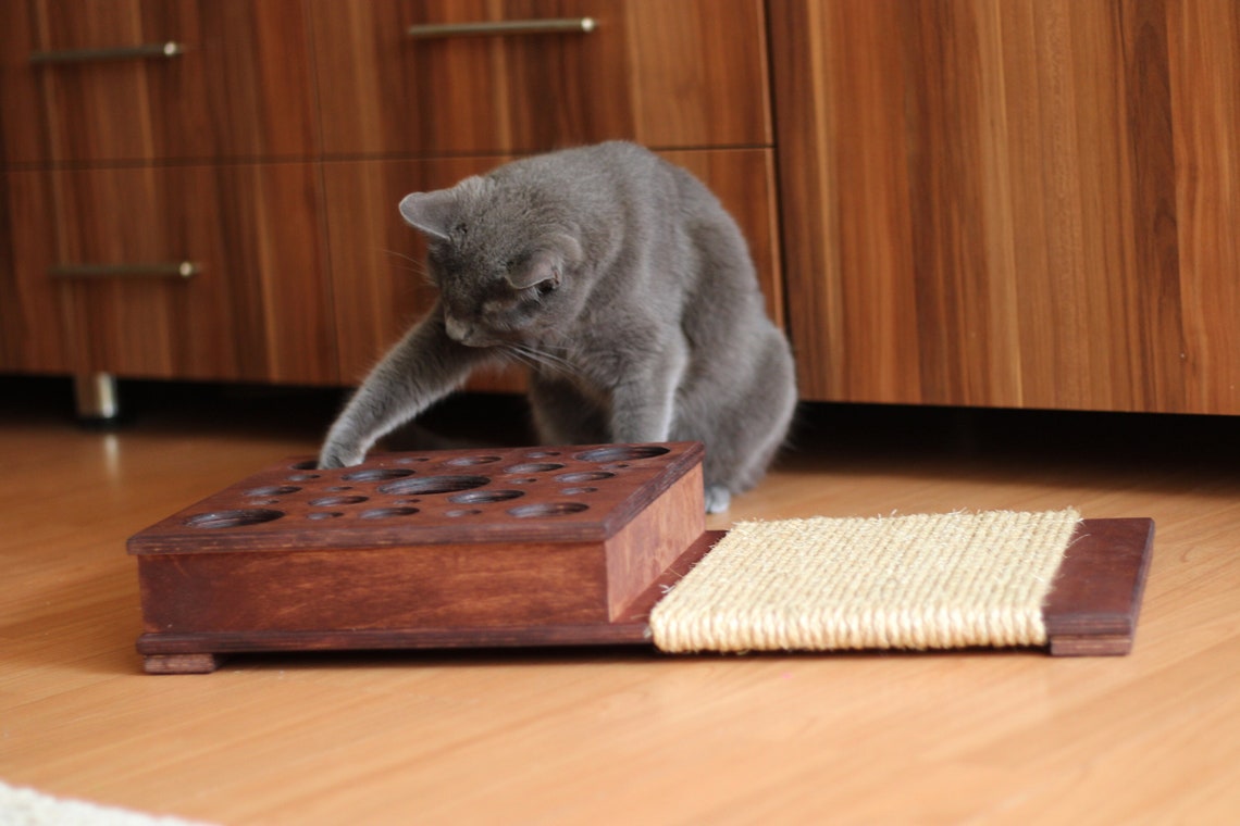 Cat Scratcher: Sisal Rope, Ball Hunt Toy, Cat game