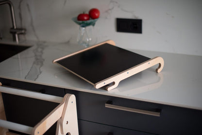 Folding kitchen tower for kids Height adjustable learning step stool for toddlers Montessori tower learning Foldable toddler tower